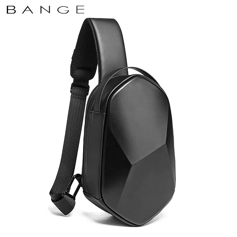 Bange EVA Design Men Shoulder Bags with USB Charging Crossbody Bags Waterproof Casual Travel Handbag hard case Chest Bag Male