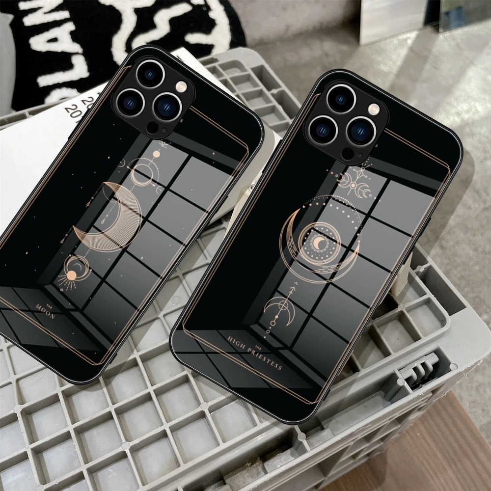 마녀 달 타로 강화 유리 휴대폰 케이스 이미지