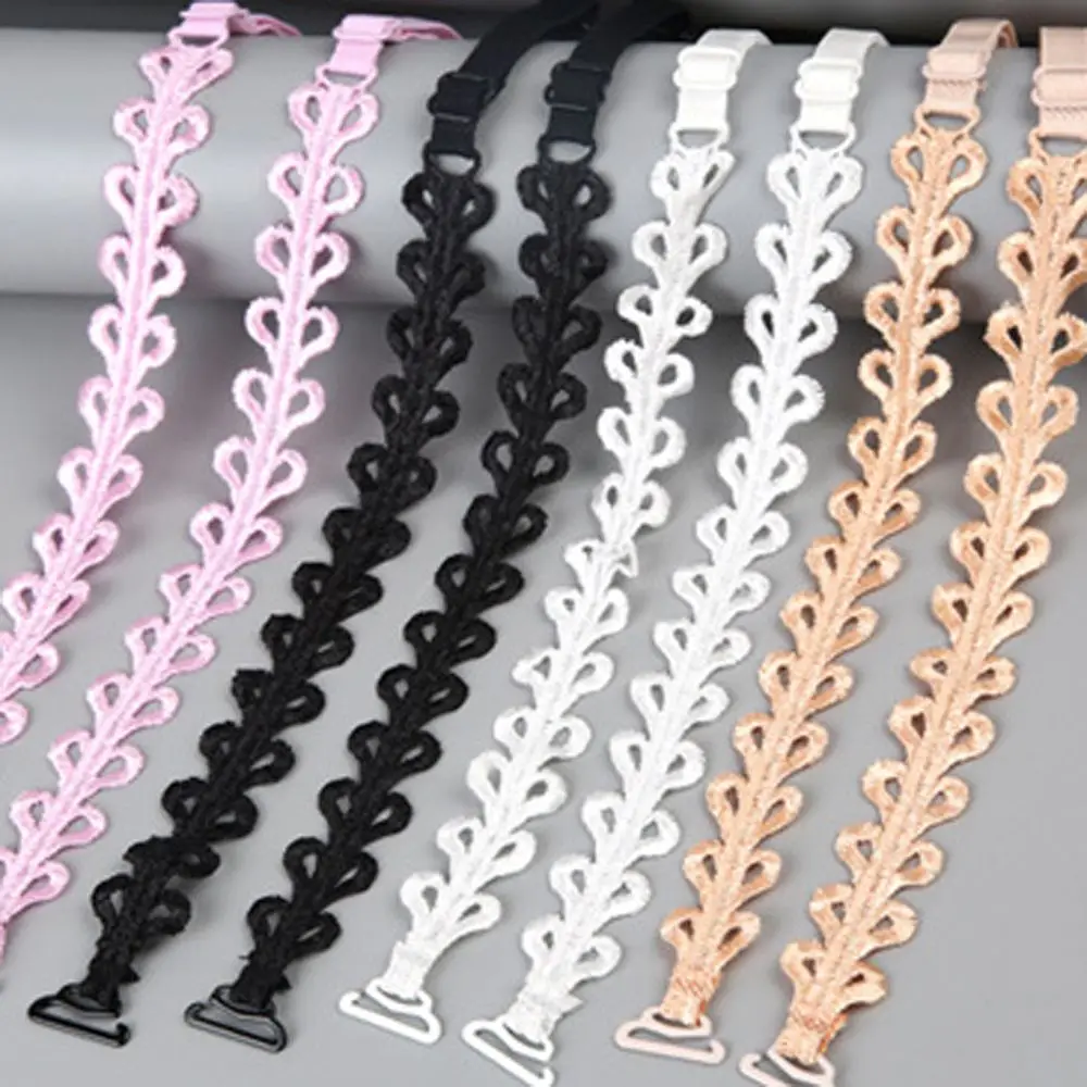 الدانتيل عدم الانزلاق لحفل الزفاف المطرزة حزام الكتف الشفاف الصدرية الملحقات العشير اكسسوارات حزام الصدرية غير مرئية