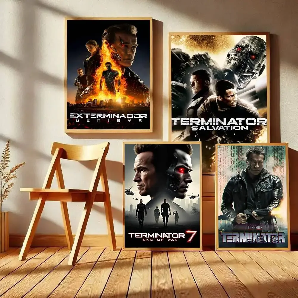 American Sci Fi The Terminator Movie Poster Arnold Schwarzenegger Photo Print Canvas Paintings Wall Art Pictures Room Home Decor