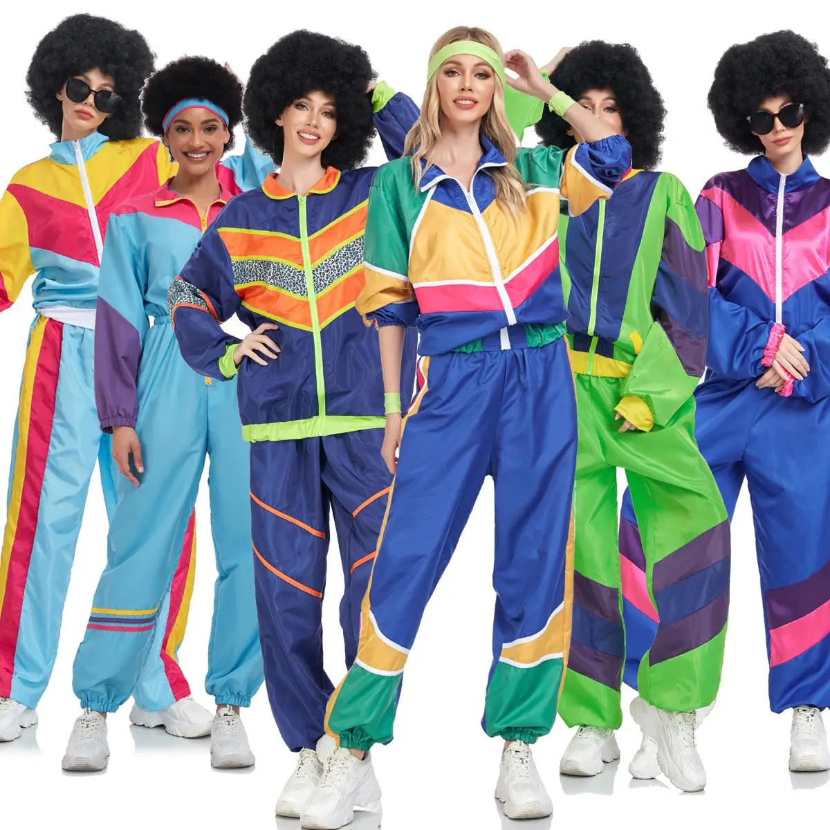 

Halloween Couple Set 70s Retro Disco Hippie Dance Performance Adult Gifts Women's Ethnic Costume Men's Ethnic Costume