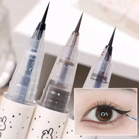 Lápiz Delineador de ojos líquido ultrafino mate sedoso, resistente al agua, duradero, sin manchas, suave, Natural, de gusano de seda, maquillaje de ojos