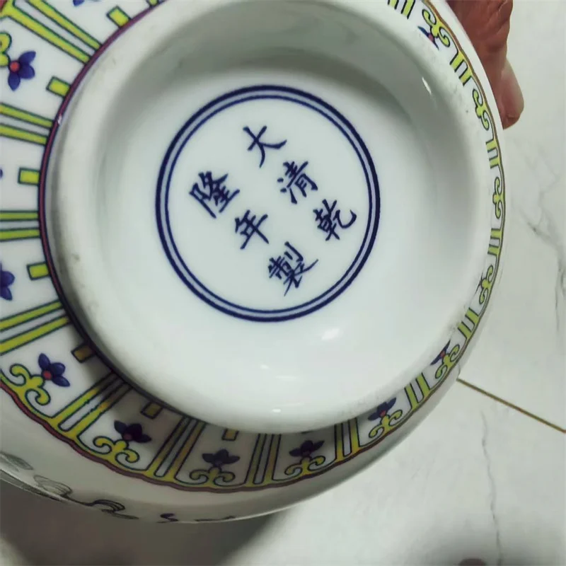 الخزف الصيني القديم الوردي ثمانية كنوز نمط السلطانية العتيقة نمط أطباق السيراميك لديكور المنزل