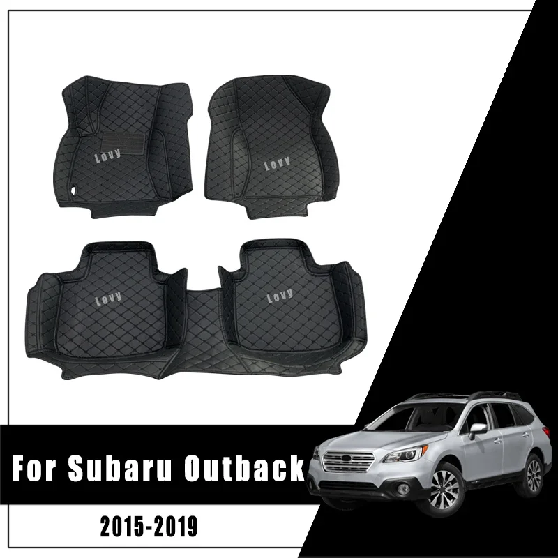 

Автомобильные коврики, ковры в багажник для Subaru Outback 5th 2015 2016 2017 2018 2019, внутренние подушечки для ног, аксессуары, водонепроницаемые продукты