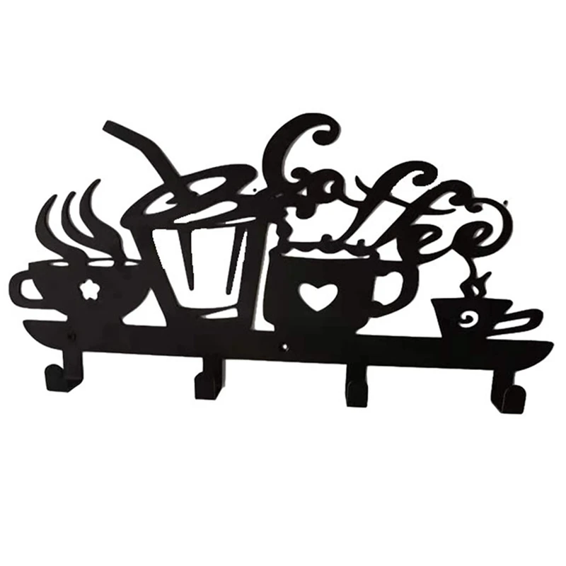 

Key Holder For Wall, 4 Hooks, Decorative Key Organizer, Metal Rack Hanger For Front Door, Kitchen, Garage, Store House