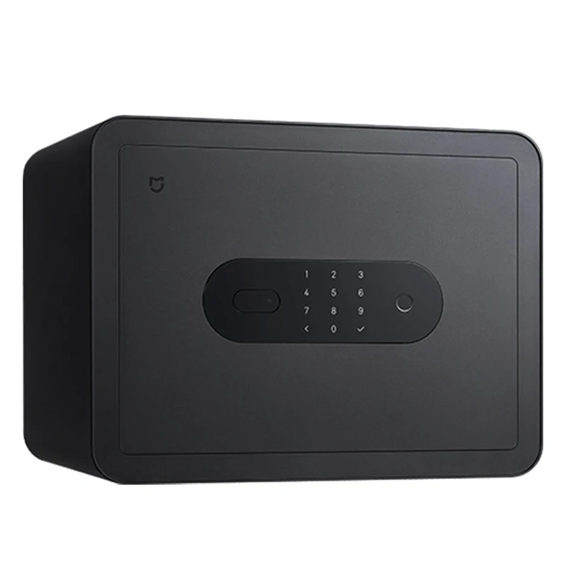 

Smart Safes Safe-Deposit Box 65Mn Anti-Drilling Steel Plate Fingerprint Recognition Work with Mihome App