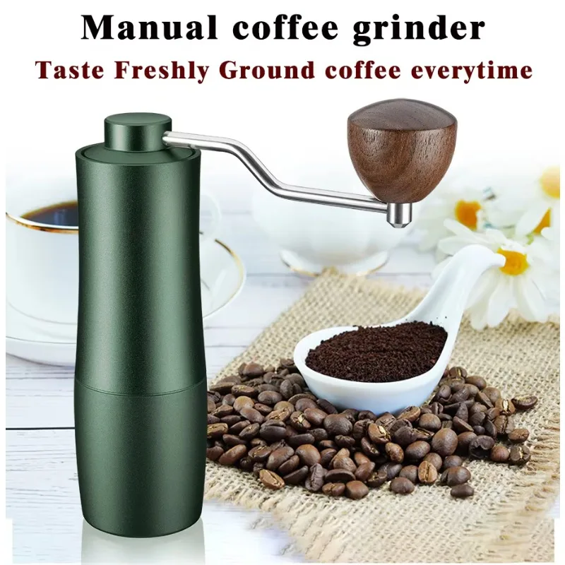 Manual Coffee Grinder Manual Espresso Machine Adjustable Aluminum Alloy Beam Stainless Steel Burr Metal New Design Gifts