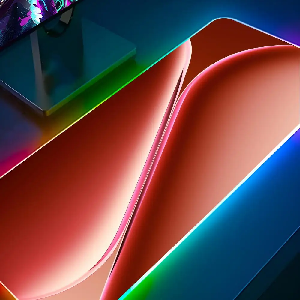 

Коврик для мыши с абстрактным градиентным фоном, RGB-подсветкой, для ноутбука, для геймеров, для компьютерного стола, игровые аксессуары
