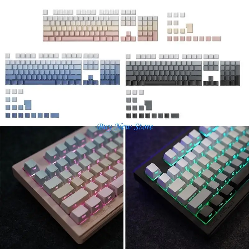 

20CE Double Shot ABS Keycaps for Mechanical Keyboards Side Printed Backlit Keycaps