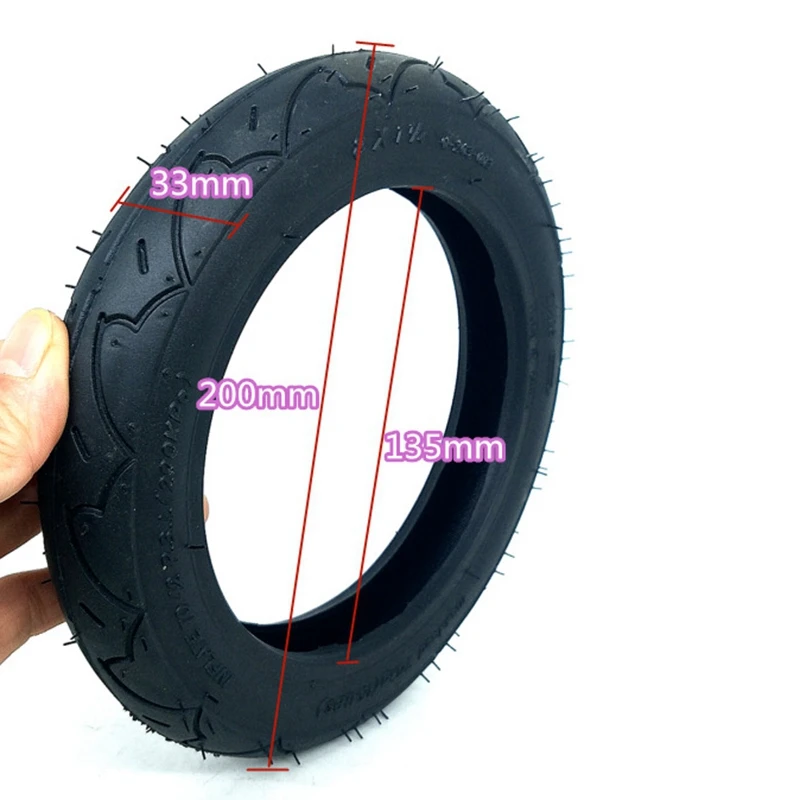 2X pneumatico da 8 pollici di buona qualità 8 x1 1/4 Set di pneumatici per Scooter e camera d'aria valvola piegata adatta per pneumatici per Scooter elettrici/a Gas per bici