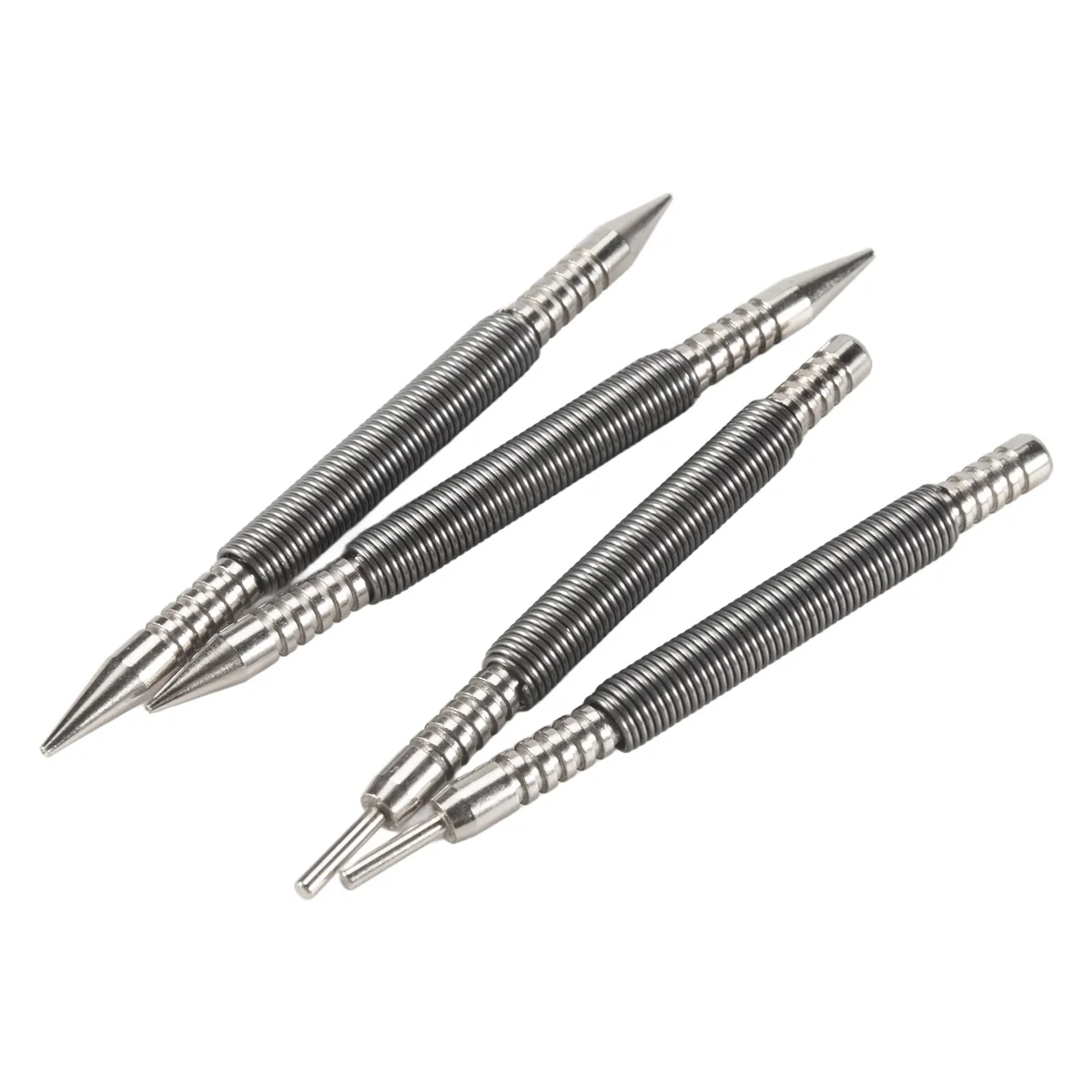 AB53 Nail Set and Hinge Pin Tool Dual Head Nail Punch Hinge Pin Removal Tool Hammerless Spring Punch Set Spring Nail Setter