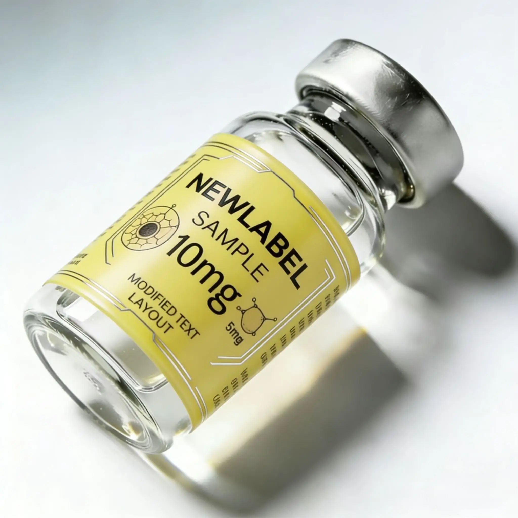 

Custom Premium Scratch Resistant Vinyl Labels 3ml 5ml 10ml for Clinical Vials Biotechnology Industry