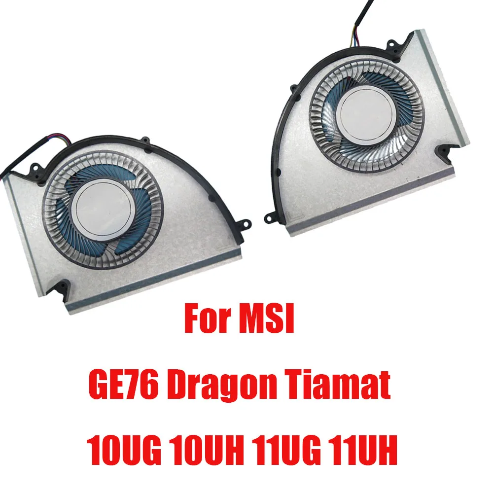 For MSI GE76 Dragon Tiamat 10UG 10UH 11UG 11UH 0.6A 12VDC Laptop CPU GPU Fan