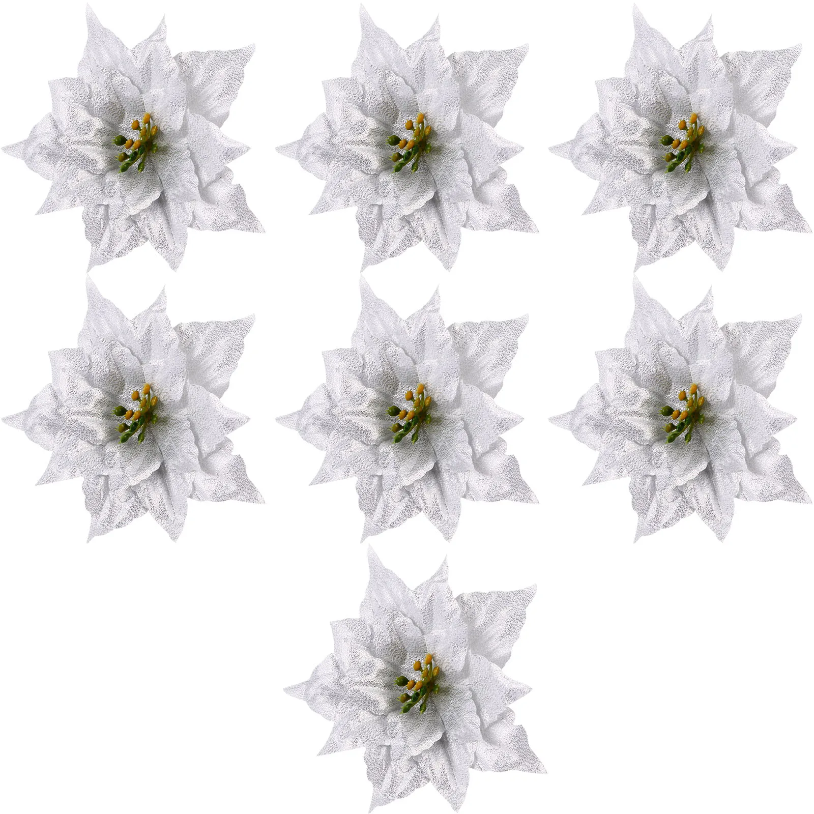 

7pcs Artificial Flowers Decor Garland Christmas Flower DIY Decor Wedding Birthday New Year Festival DecorFlower