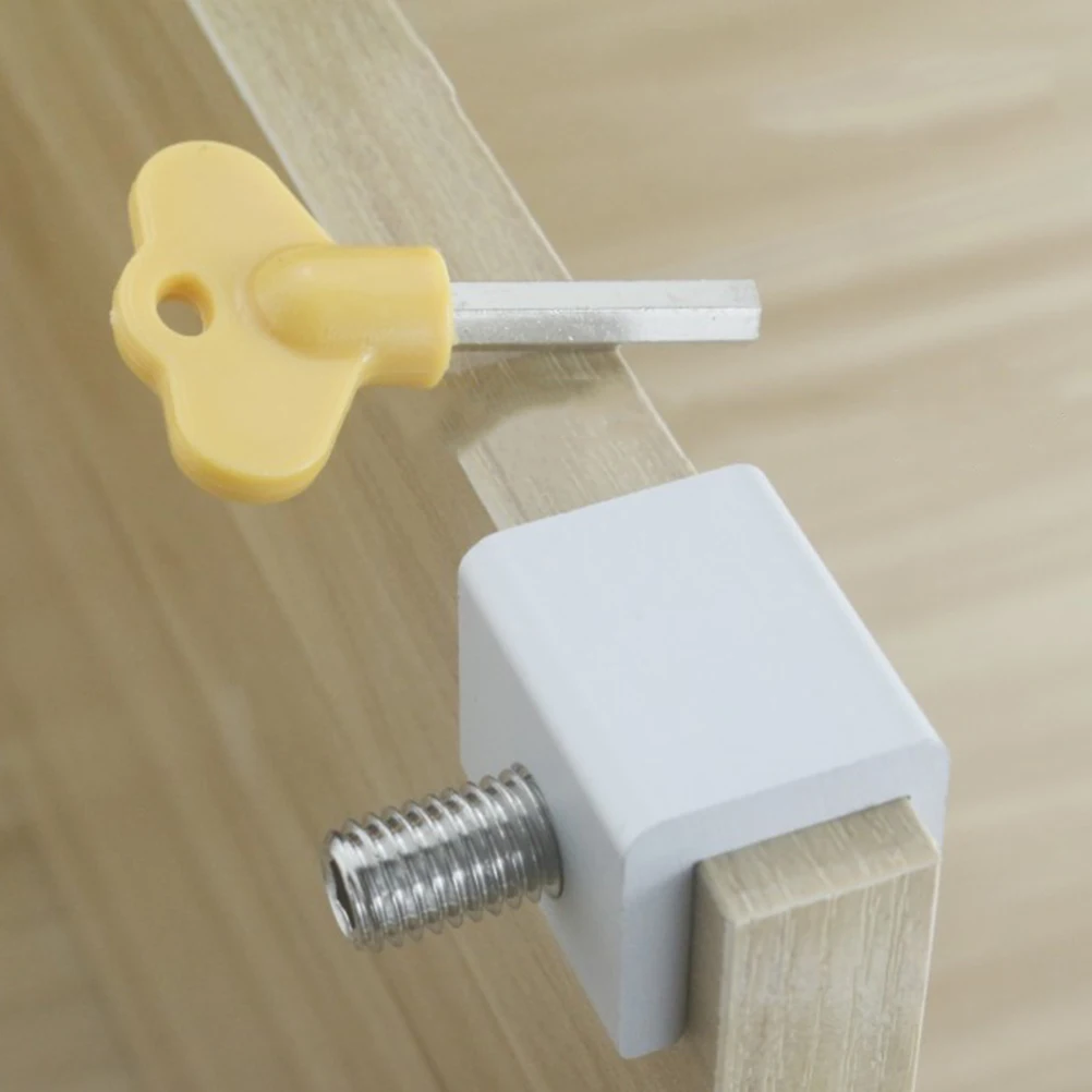 

2 шт., замок для безопасности детей, пряжка, оконный замок, прочная защита для домашнего офиса, магазина, предотвращает травмы пальцев