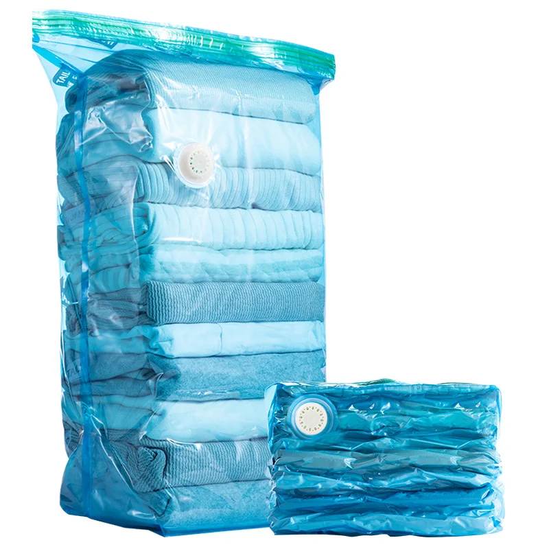 Vacuum Storage Bags, Jumbo Cube, Vacuum Sealing Bags Clothes Organizer, Compression Pack Bag Fit Clothing Bedding Quilts Blanket