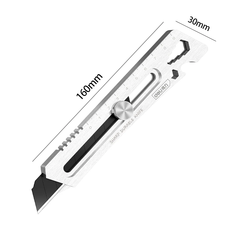 7 in 1 Multi-function Utility Knife 18mm Stainless Steel Cutter Heavy Duty Box Opener with Sharp Blade for Carpet DIY Tools