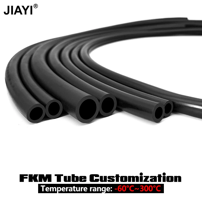 Customisable Sizs FKM Rubber Hose High Temperature Corrosion Resistant Oil Tube High Quality Flexibility Oil Resistant Pipe