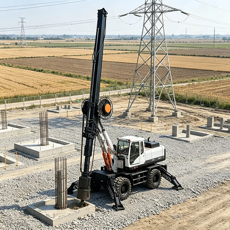 Powerful Rotary Drilling Rig Crawler Bored Pile Rig for Highway Engineering Foundation Piling Job