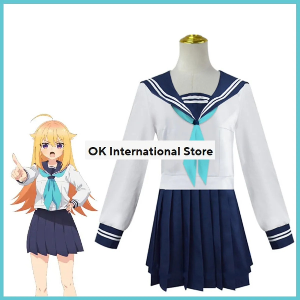 New Anime Shikanoko Noko Koshi Torako Cosplay Costume Japan South Korea JK School Uniforms Skirt Woman Lovely Sailor Suit