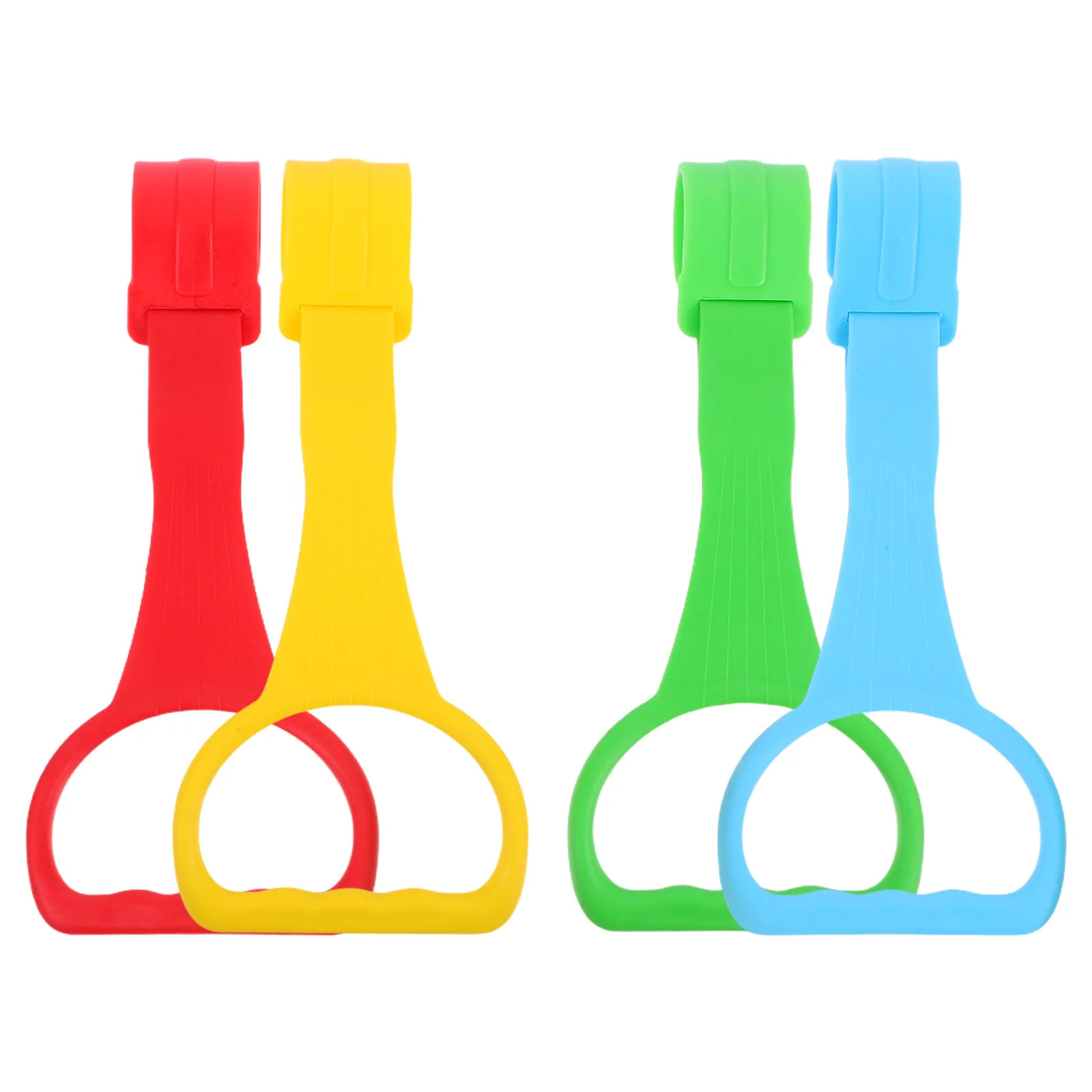 

4 pcs Pull Up Rings Crib Hanging Walking Assistant Infant Training Tools Toddler Exercise Stand Up Grips Safe
