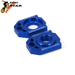 Blue CNC Rear Chain Adjuster Axle Block For HUSQVARNA FC250 FC350 FC450 FC 250 350 450 2015 2016 FE250 FE450 FE501 FE 2014-2022