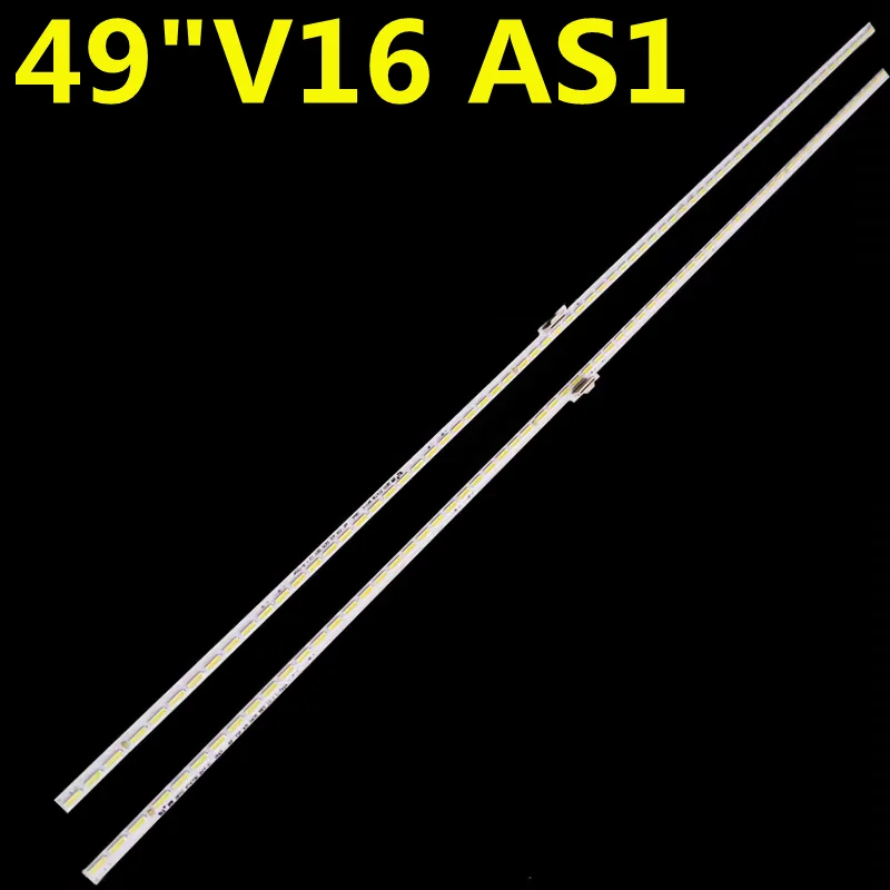 5Kit=10PCS LED Backlight Strip 66lamps For 49"V16 AS12475 REV R/L-TYPE 6916L2475A 69162476A 6922L-0194A 49UH850V LC490EQH-DJF1
