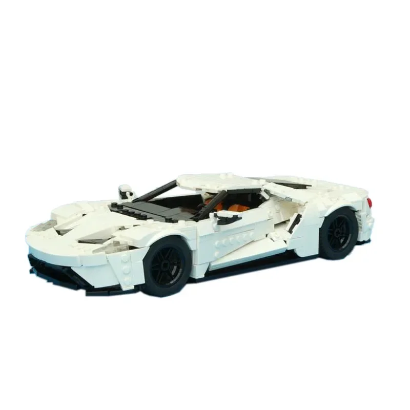 

Детали для сборки суперкар MOC-117446 White GT 1:16, модель строительного блока, детали 1194, детский подарок на день рождения