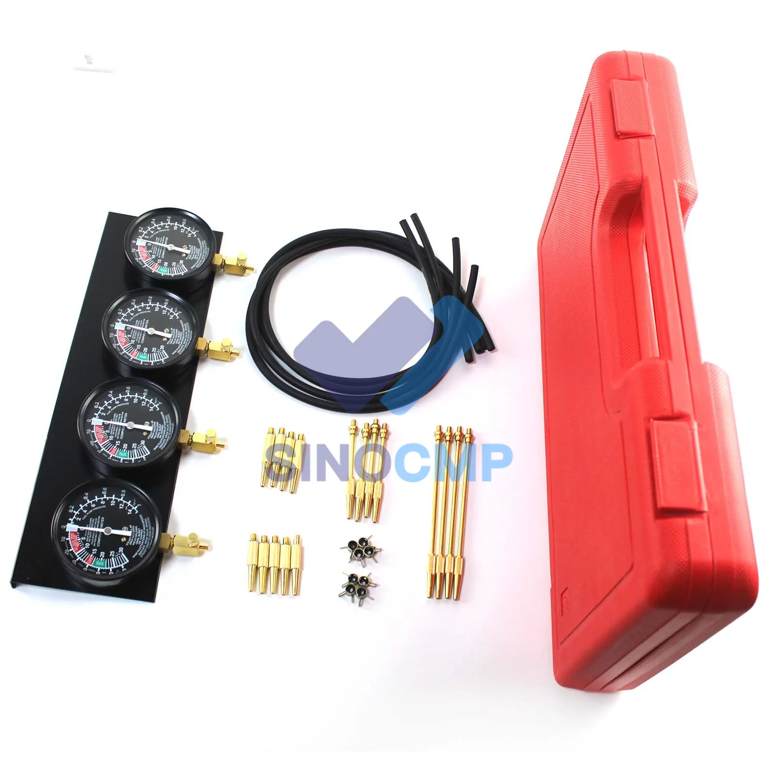 Motorcycle Hydraulic Pressure Test Gauge Kit Fuel Gauge Motorcycle Vacuum Carburetor Synchronizer Carb Sync Balancing Tool Set