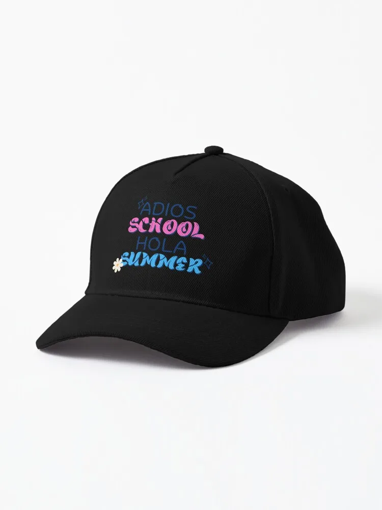 Adios school hola summer Cap Unisex Outdoor All Seasons Travel Hat