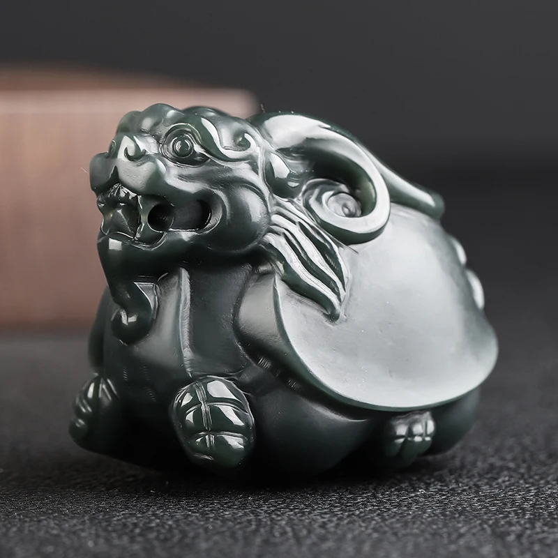 Natural Jade Necklace High-endHetian Hin-Jade Pendant Hand Engraving Fine Jewelry Accessories With Chain Necklace Fine Jewellry