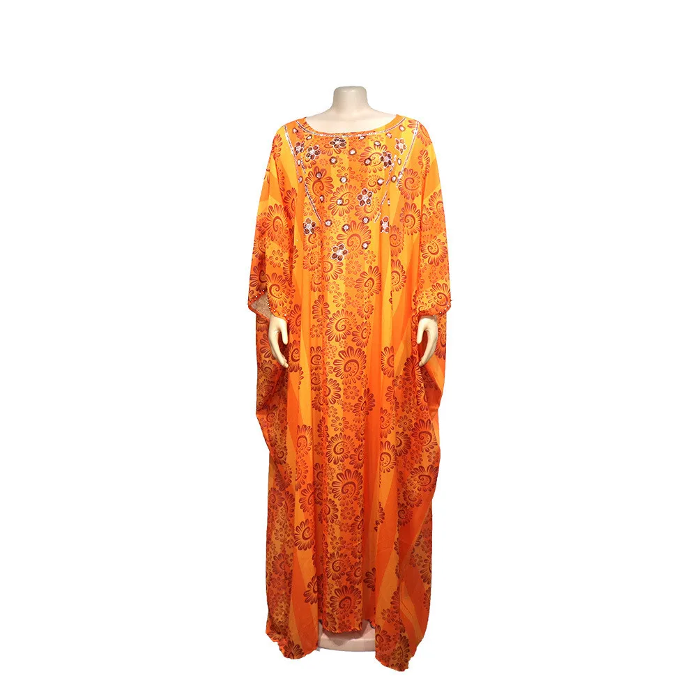 

African Dresses for Women Loose Diamonds Chiffon Kaftan Muslim Abaya Dubai Party Gown Caftan Moroccan Maxi Dashiki Dress Abayas