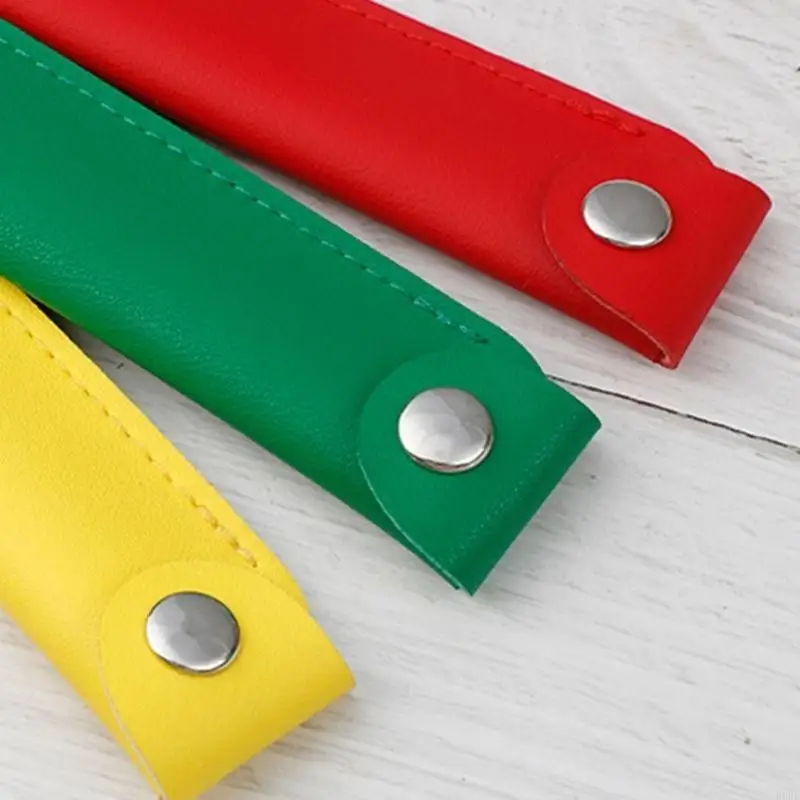 R6ff Solid Color Pencil Bag Suct Pencil Case Case Pen Bud Case Cut