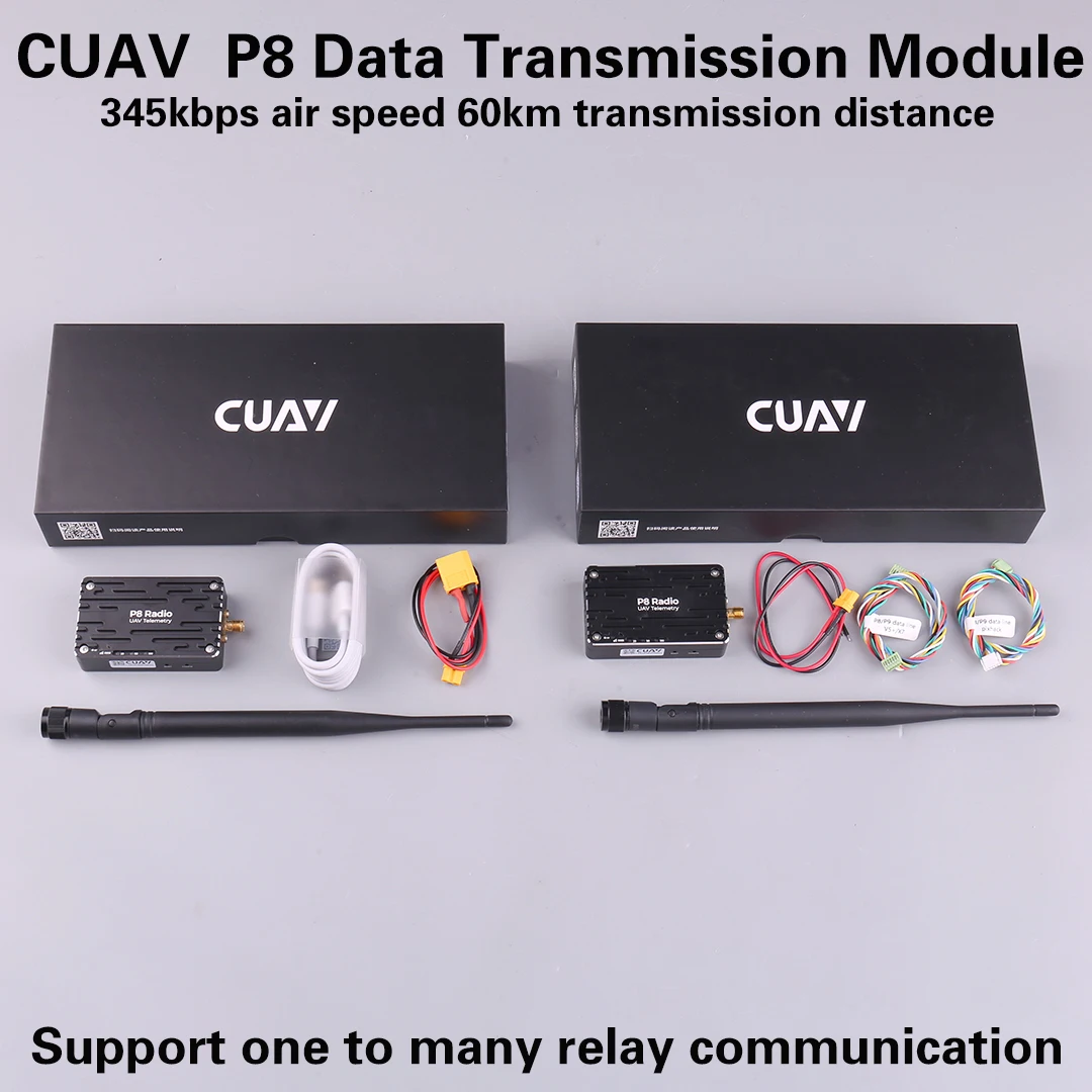 CUAV UAV P8 Radio Telemetry Ultra-Long Data Transmission Ground And Sky Unit Module Set