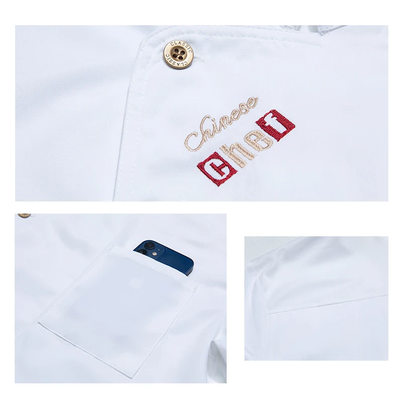 Catering Werkuniformen Food Service Heren Keukenjassen Hotel Koken Shirt Bakkerij Koksjas Restaurant Café Ober Overalls