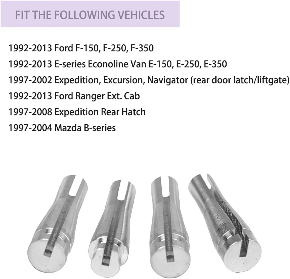 8pcs Door Latch Cable Repair Kit Latch Lock Cable Ends for Ford F150 F250 F350, E-Series, Ranger, Expedition Excursion