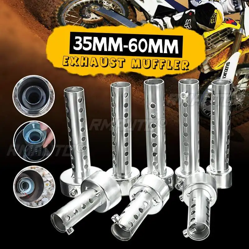 Motorcycle Can Noise Sound Eliminator Exhaust Adjustable Muffler 35mm/42mm/45mm/48mm/60mm Baffle