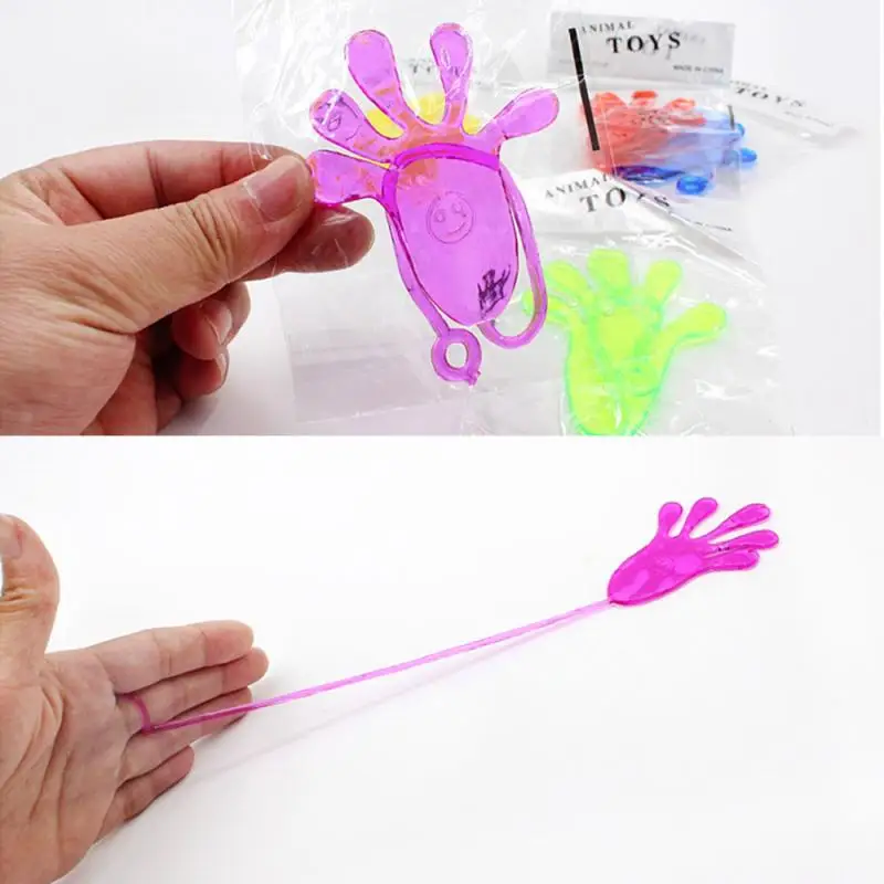 

50pcs Children's Soft Palm Toy Sticky Hands Palm Party Favor Toy Party Wall Toy Novelties Prizes For Baby Kids Fun Birthday Gift