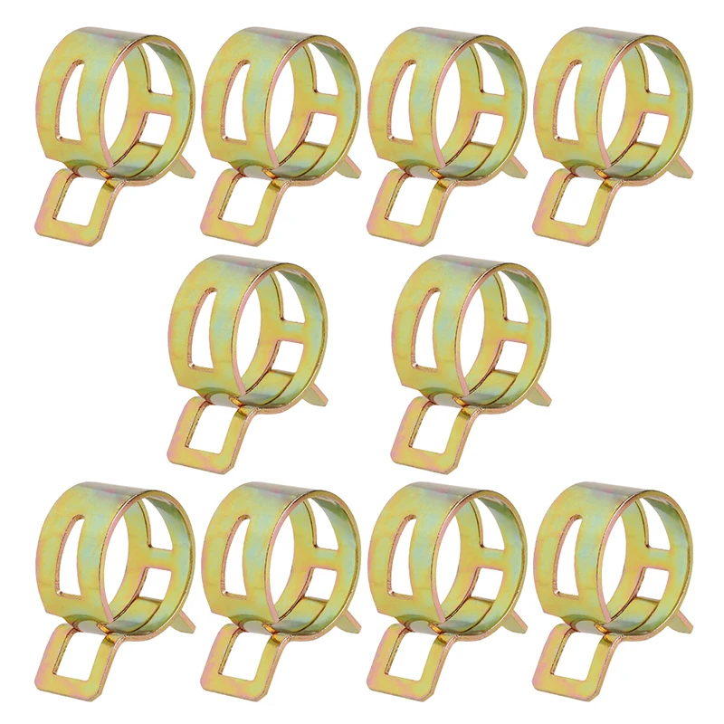 10Pcs 5-22mm Spring Clip Line Hose Water Pipe Tube Clamps Fastener