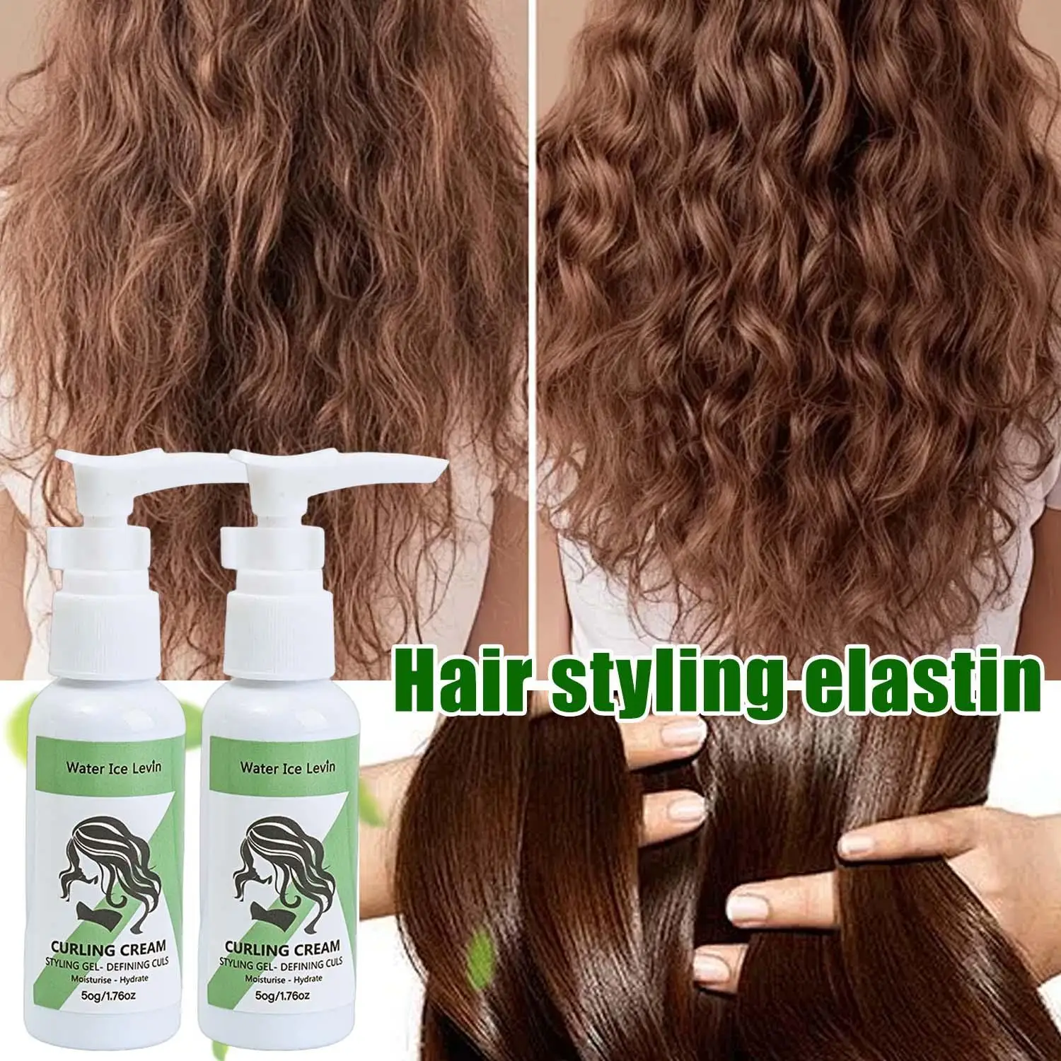 50g Hair Sculpting Mousse Professional Moisturizing Curly Hair Styling Cream Natural Fluffy Booster Defining Women Hair Care