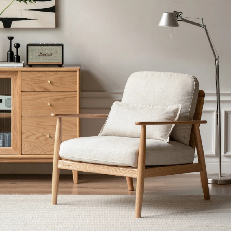 

Bedroom Prefabricated Single Wooden Chair Auxiliary Curly Vintage Modern Living Room Armchairs Fauteuils De Salon Home Furniture