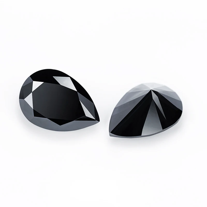 Black Moissanite Stones with GRA Certificate 0.5-5.0ct Round/Pear/Oval/Emerald/Heart/Cushion/Princess/Asscher/Marquise Cut
