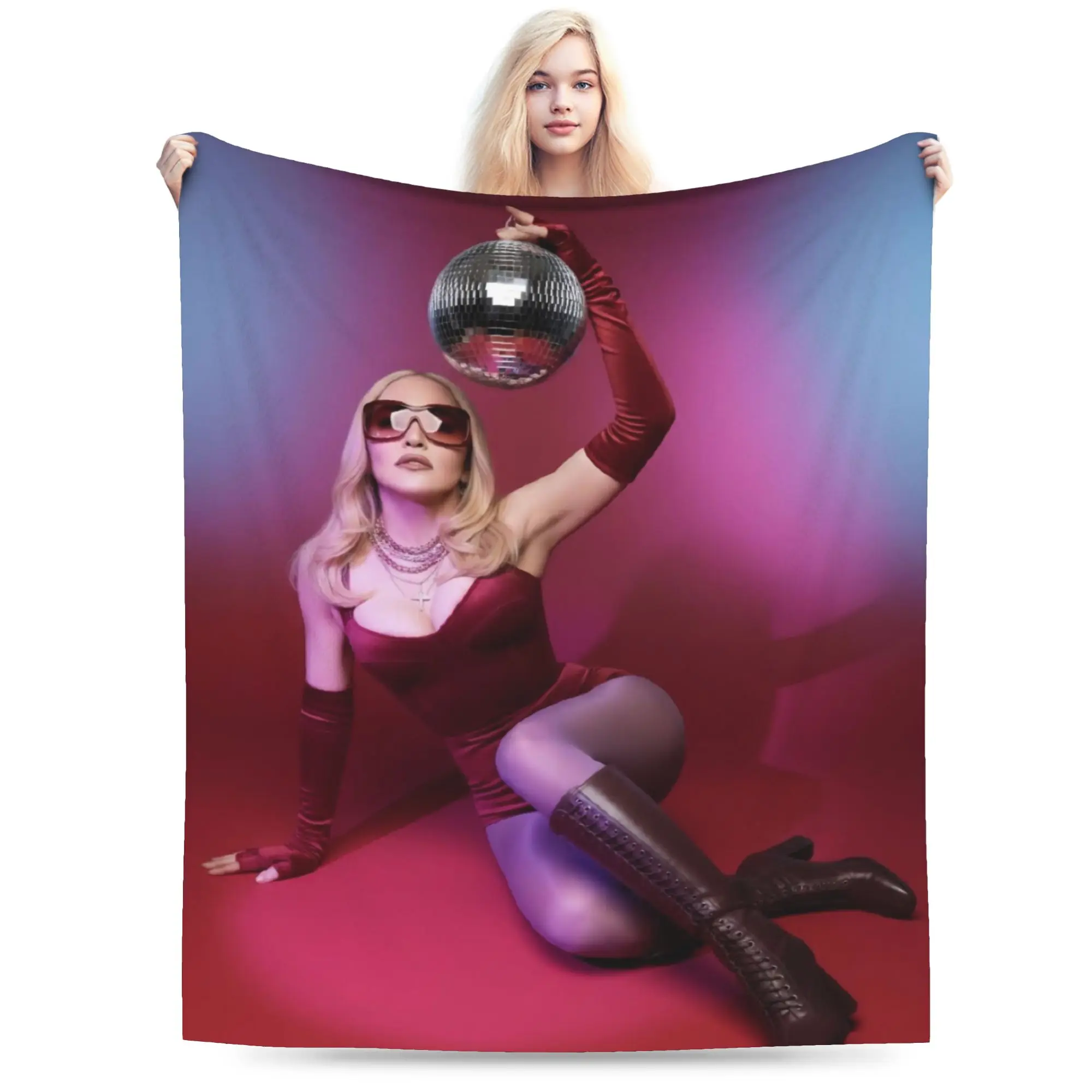 M-Madonnas Confessions II Blanket Super Soft Cozy  Throw Blankets for Couch 50x60 Inch Multi-size Quilt