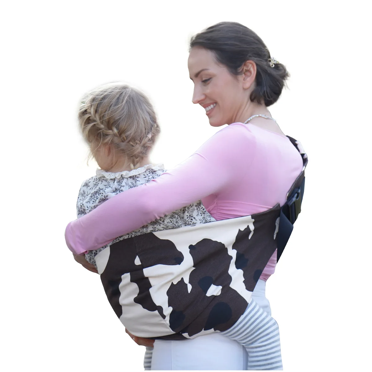 Baby Going Out Safety Wide Shoulder Strap Carrier Retro Pattern Portable Front Hug Type Back Baby Out for The Baby Waist Stool
