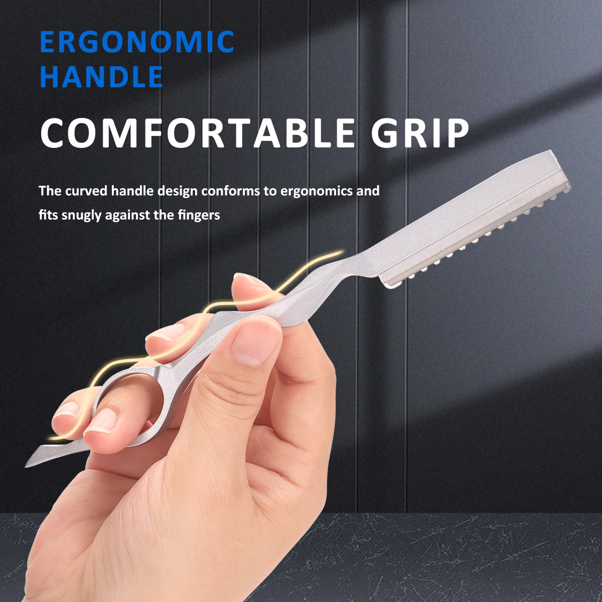 

Professional 2-in-1 Hair Scissors Set for Hairdressers Razor Edge Haircut Thinning Shears Barber Hairdressing Styling Tools