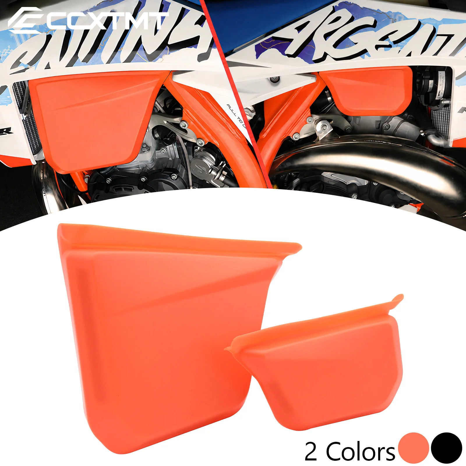 Motorcycle Pair Left Right Fuel Tank Cover Guard Protector For KTM EXC150 EXC250 EXC300 XC125 XC250 XC300 2023-2024 Universal