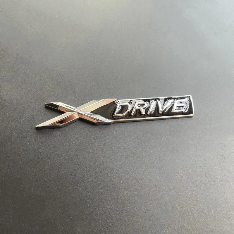 3D Metal X Drive Logo Xdrive Emblem Nameplate Car Trunk Badge For BMW 328i 525 535d 530d G20 F10 Xdrive Sticker Accessories