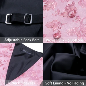 Männer Designer Blume Blume Paisley Weste bestickt, Hochzeitsanzüge, Jacke, Barry Wang, Rot, Blau, Grün, Gold, Lila, Pink 10 Hauptverkäufe lila Vesting - №4