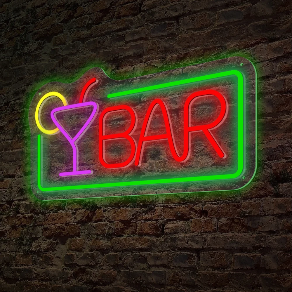 Cocktails Bar Neon Led Sign Beer Time Shop Restaurant Hotel Decor Light Neon Pub Wall Kitchen Personalized Business Night Light