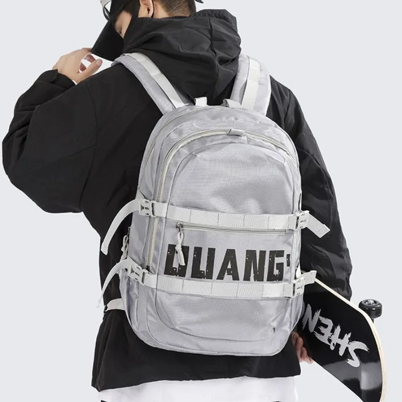 Men's Outdoor Sports Backpack, Stylish Streetwear Skate Backpack, Large Capacity Commuter Daypack for College Students